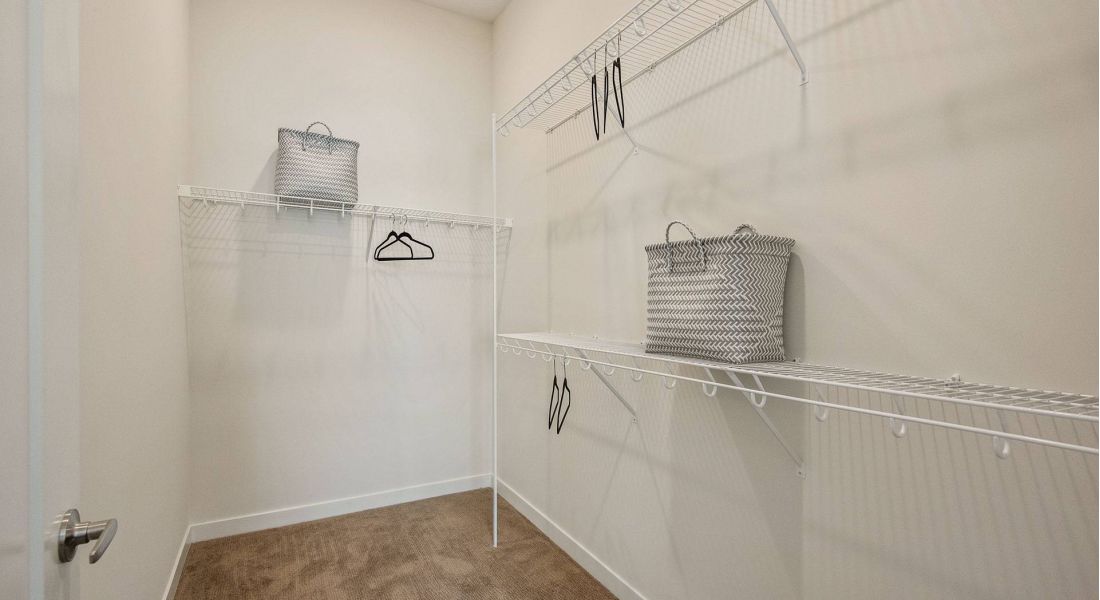 Large walk-in closet at Avenue 80 apartments